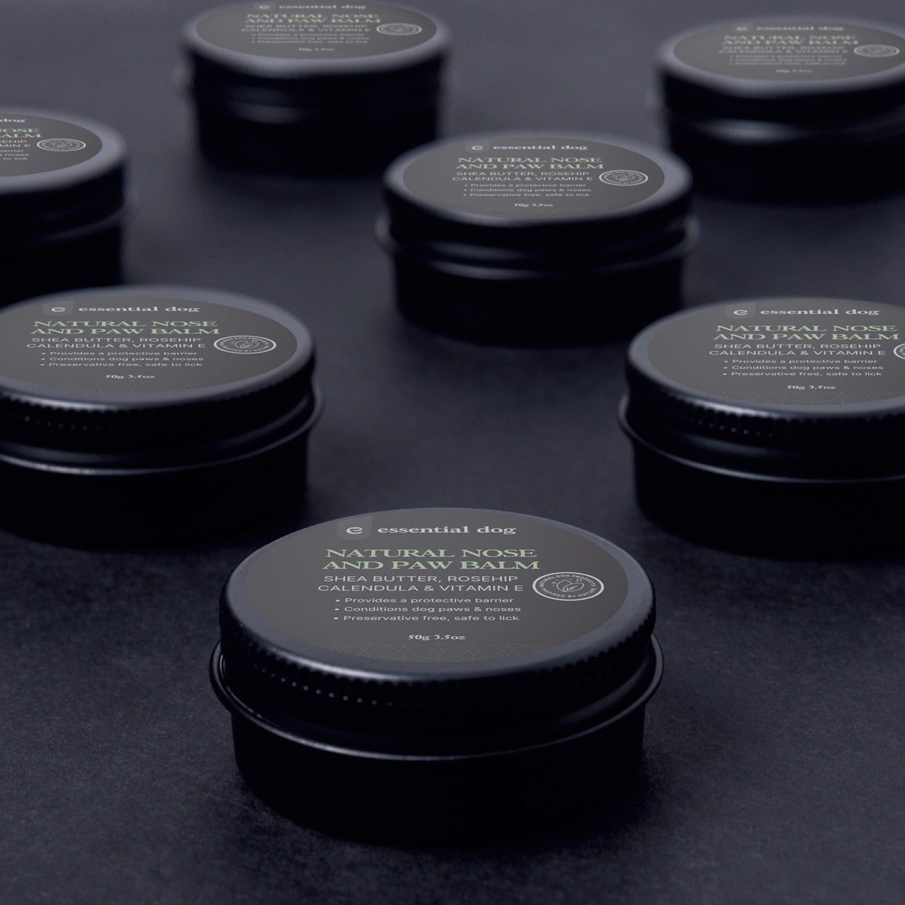Close-up of nose and paw balm