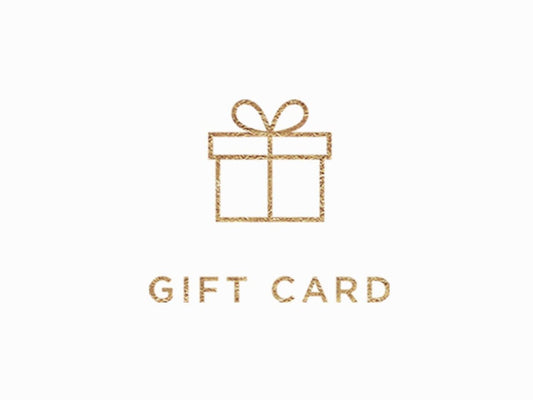 Stock image of a gift voucher and a gift box wrapped in gold foil